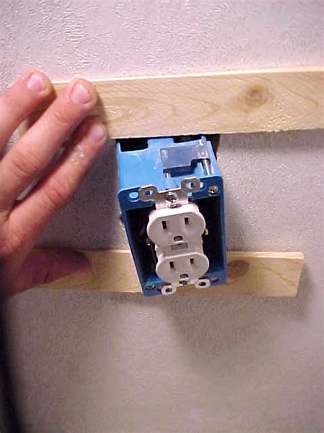 how to replace single gang electrical outlet broken brown box|electrical box loose.